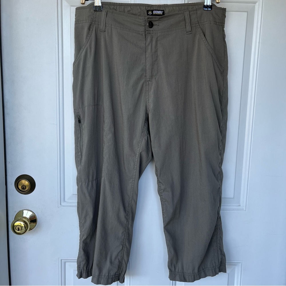 •Khombu• Lightweight Hiking Trek Capris Pants - Size Large